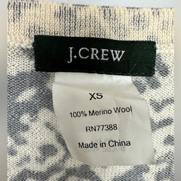 J. Crew Strada Ruffle Cardigan 100% Merino Wool Sz XS - Picture 10 of 11